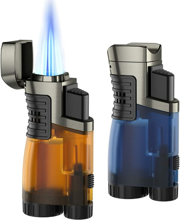 RONXS Torch Lighters 2 Pack Triple Jet Flame Butane Lighter